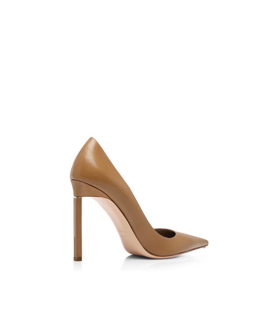 SHINY LEATHER T PUMP