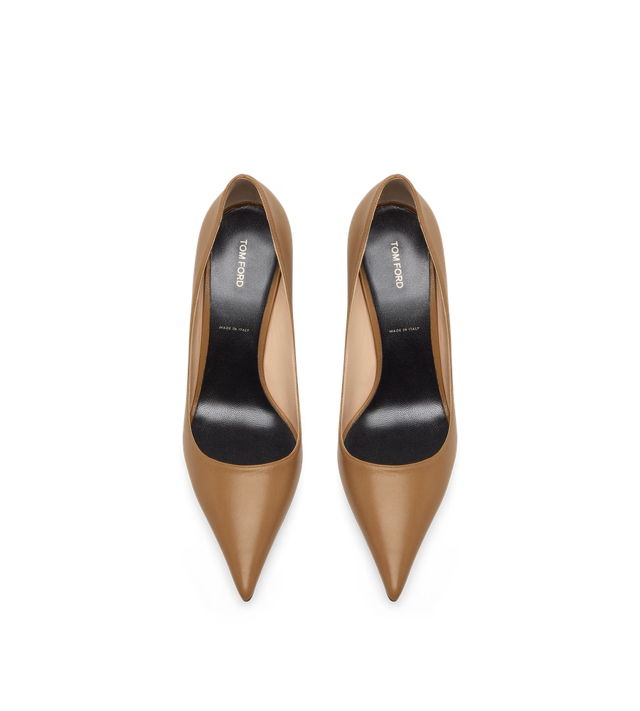 SHINY LEATHER T PUMP