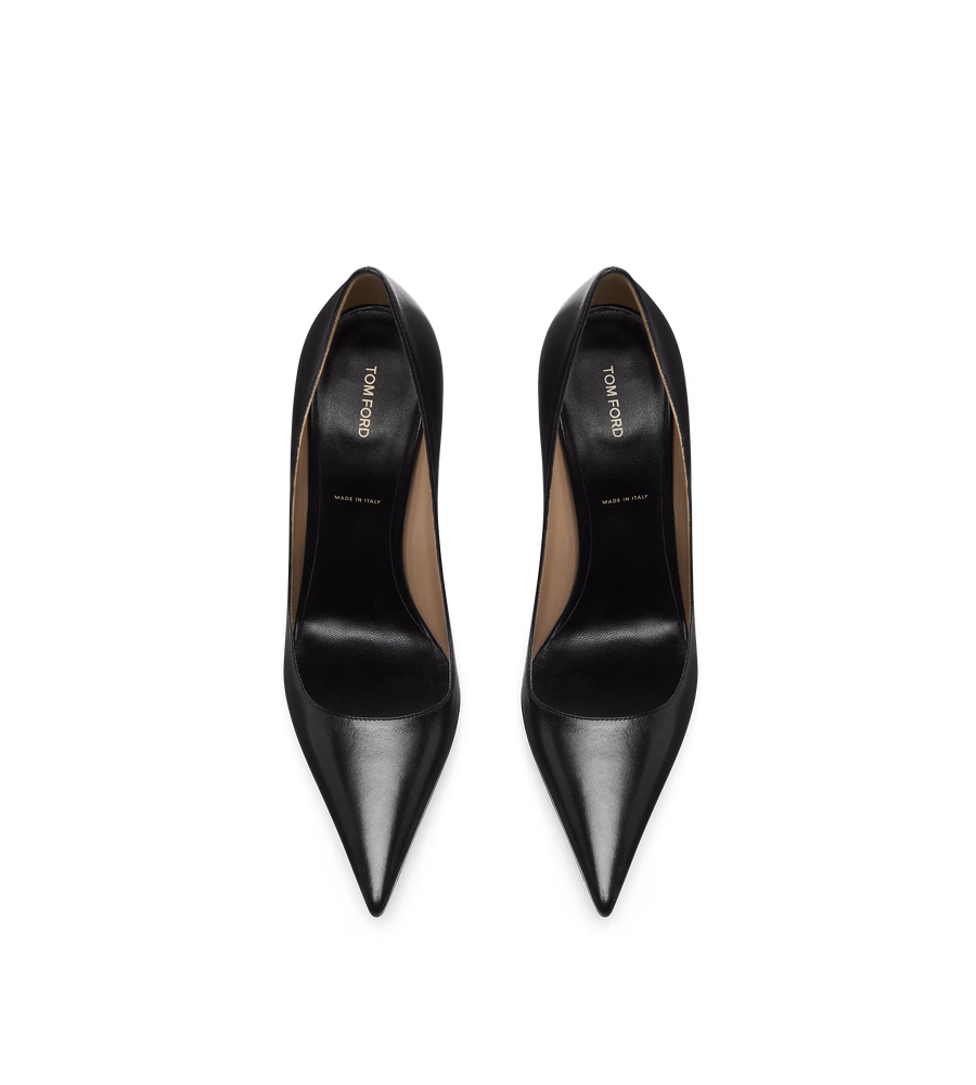 SHINY LEATHER T PUMP