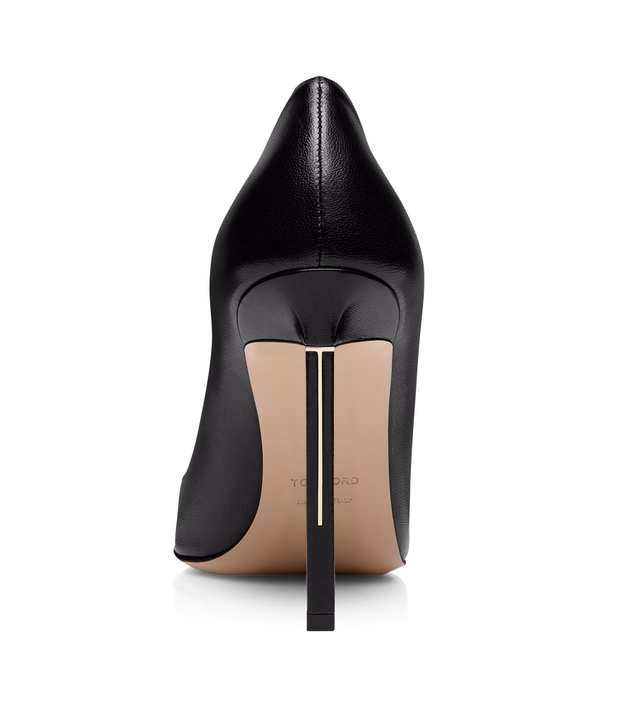 SHINY LEATHER T PUMP