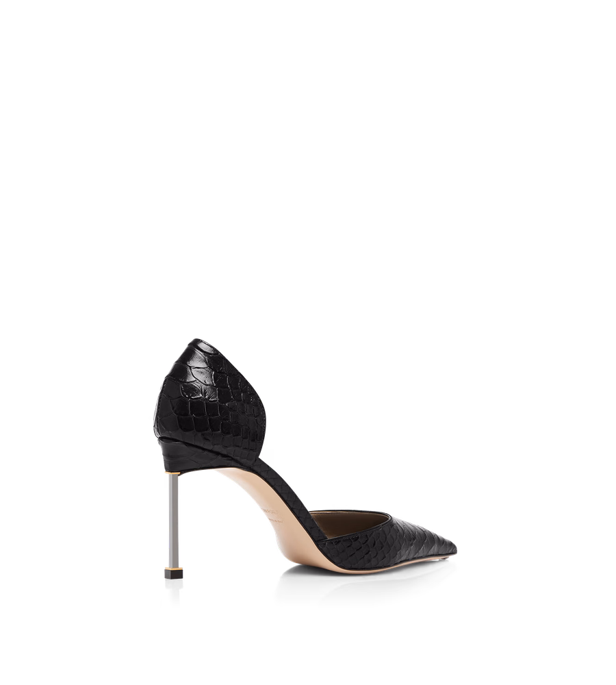 SEMI SHINY PRINTED PYTHON SPIRE D'ORSAY PUMP
