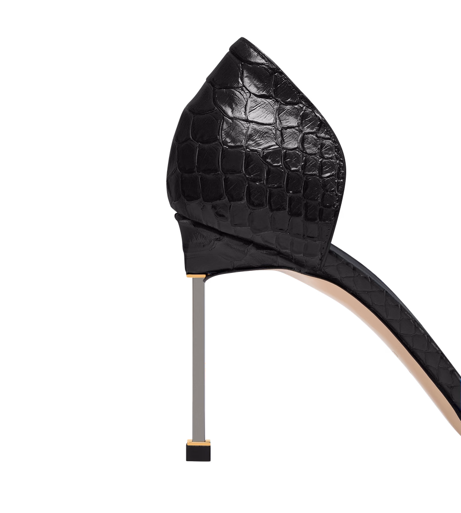 SEMI SHINY PRINTED PYTHON SPIRE D'ORSAY PUMP