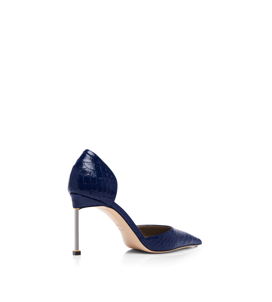 SEMI SHINY PRINTED PYTHON SPIRE D'ORSAY PUMP
