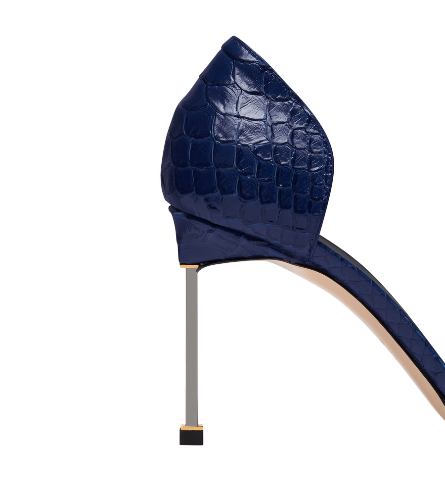 SEMI SHINY PRINTED PYTHON SPIRE D'ORSAY PUMP
