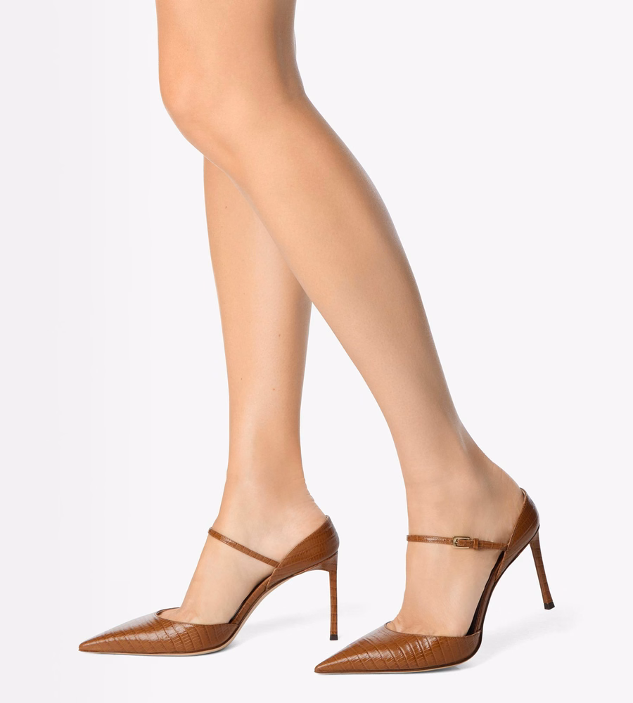 TEJUS-EFFECT PRINTED LEATHER VERTIGO MARY JANE PUMP