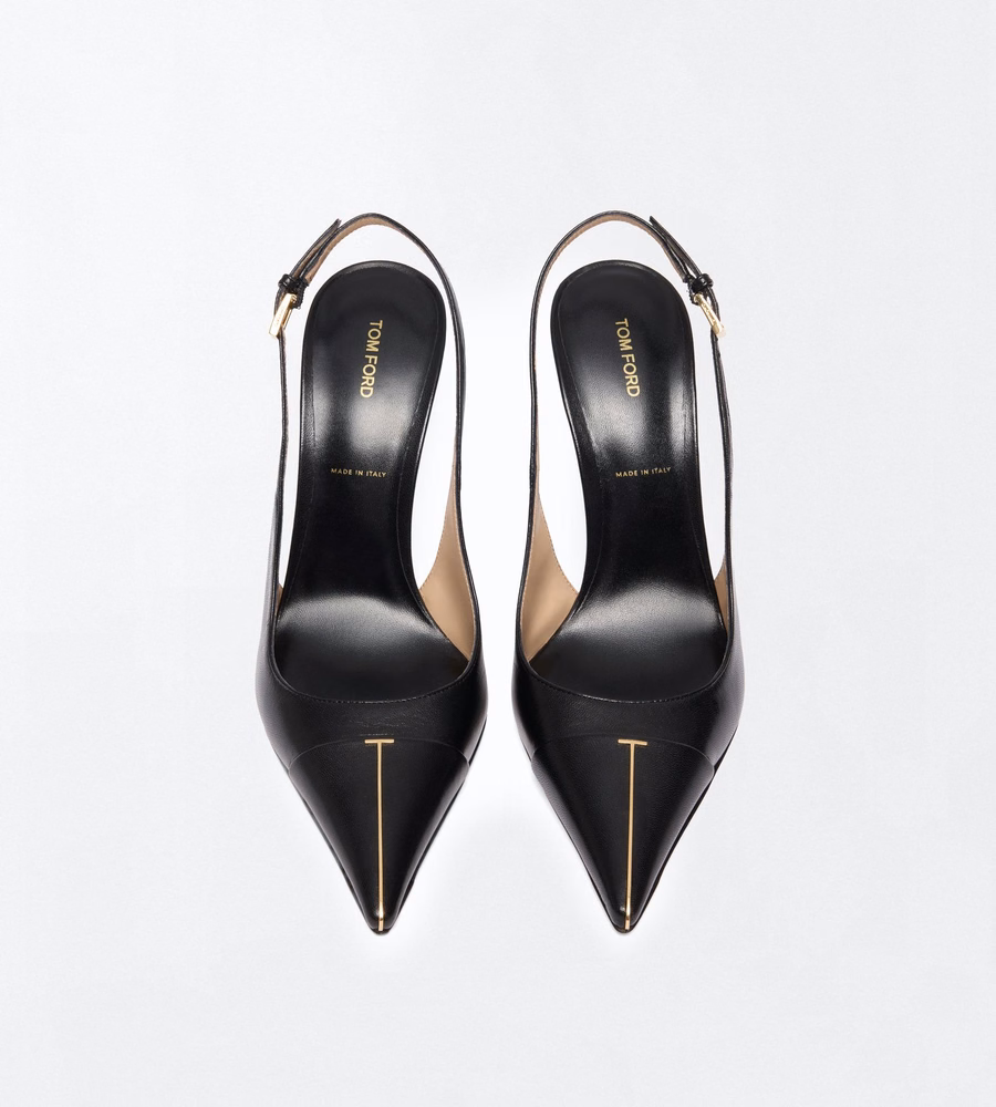 SHINY LEATHER THEA SLINGBACK