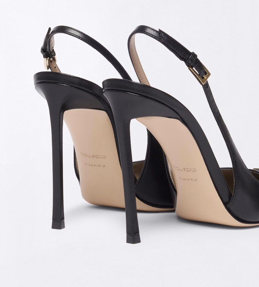 SHINY LEATHER THEA SLINGBACK