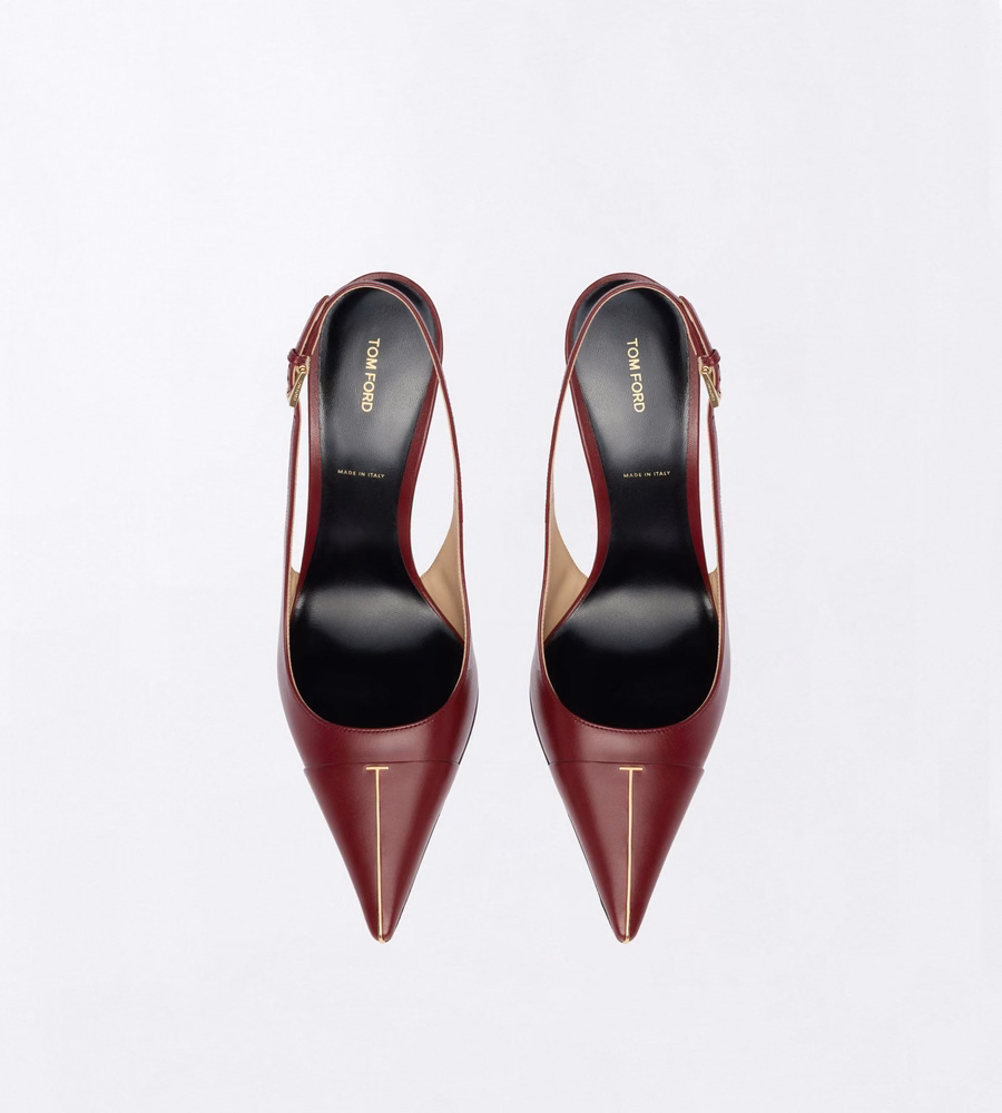 SHINY LEATHER THEA SLINGBACK