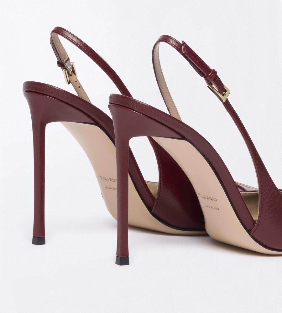 SHINY LEATHER THEA SLINGBACK
