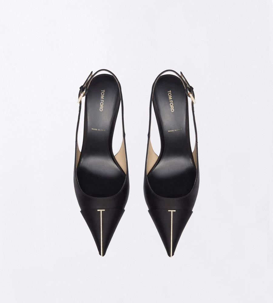 SATIN AND CRYSTAL STONES THEA SLINGBACK