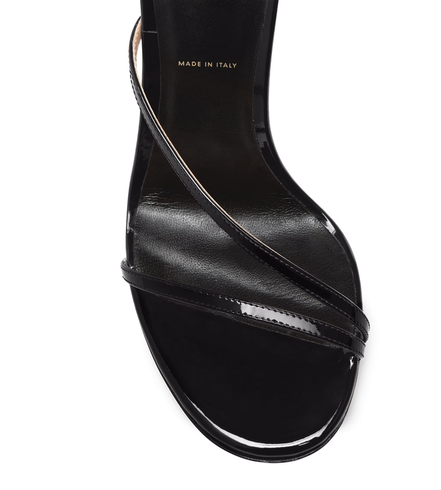 PATENT LEATHER ANKLE STRAP SANDAL