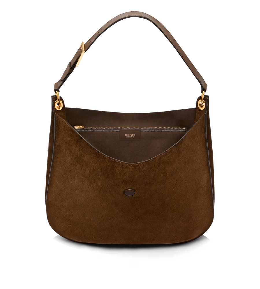 SUEDE LEATHER AND SMOOTH LEATHER TARA LARGE CROSSBODY