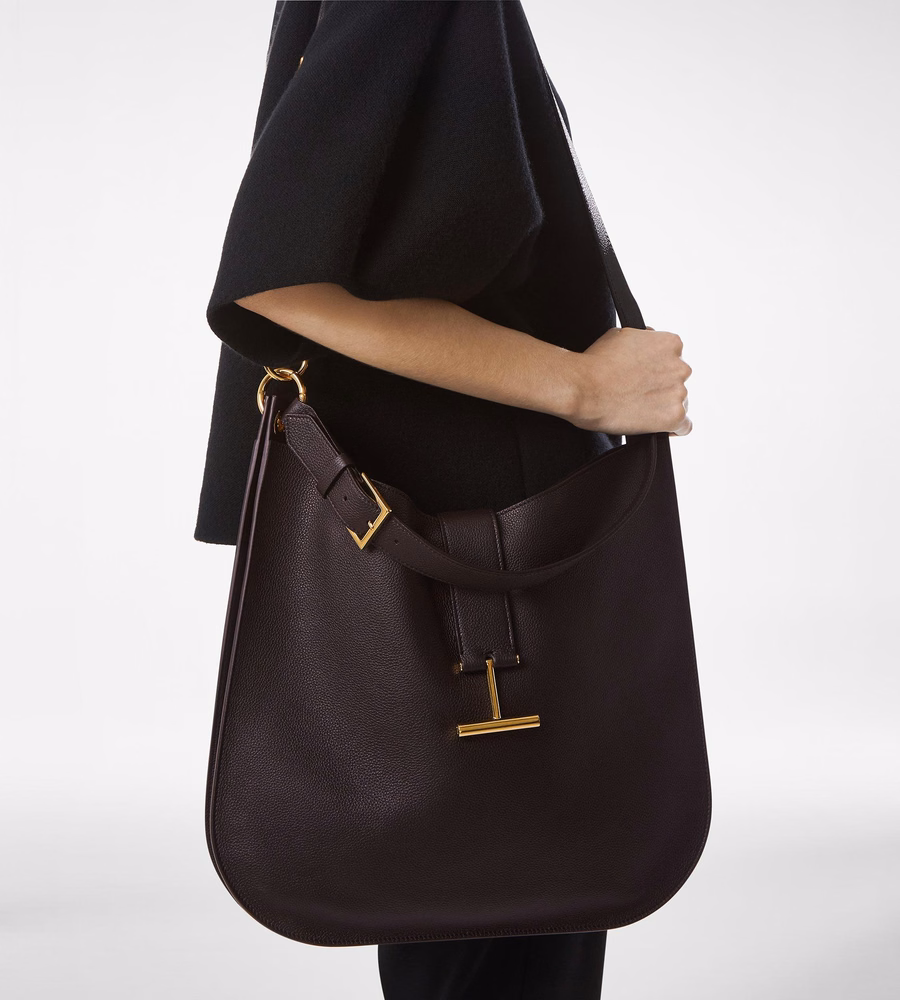 GRAIN LEATHER TARA LARGE CROSSBODY