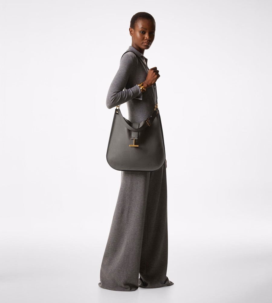 GRAIN LEATHER TARA LARGE CROSSBODY
