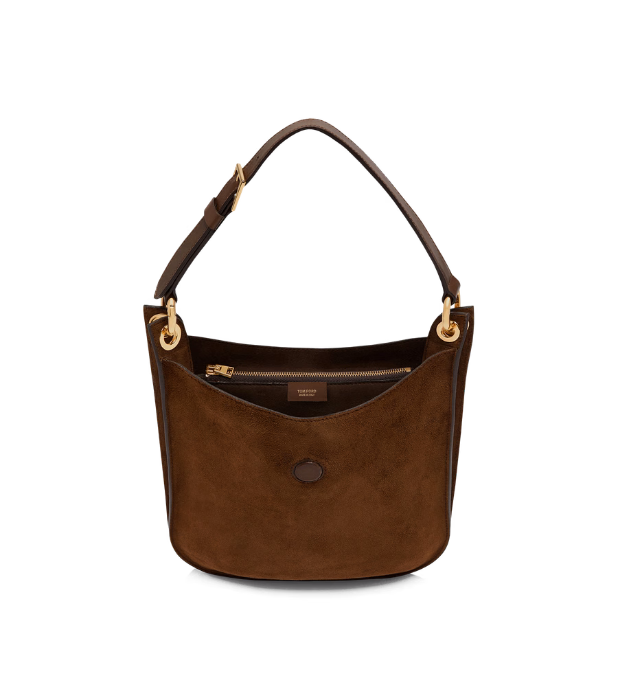 SUEDE LEATHER AND SMOOTH LEATHER TARA SMALL CROSSBODY