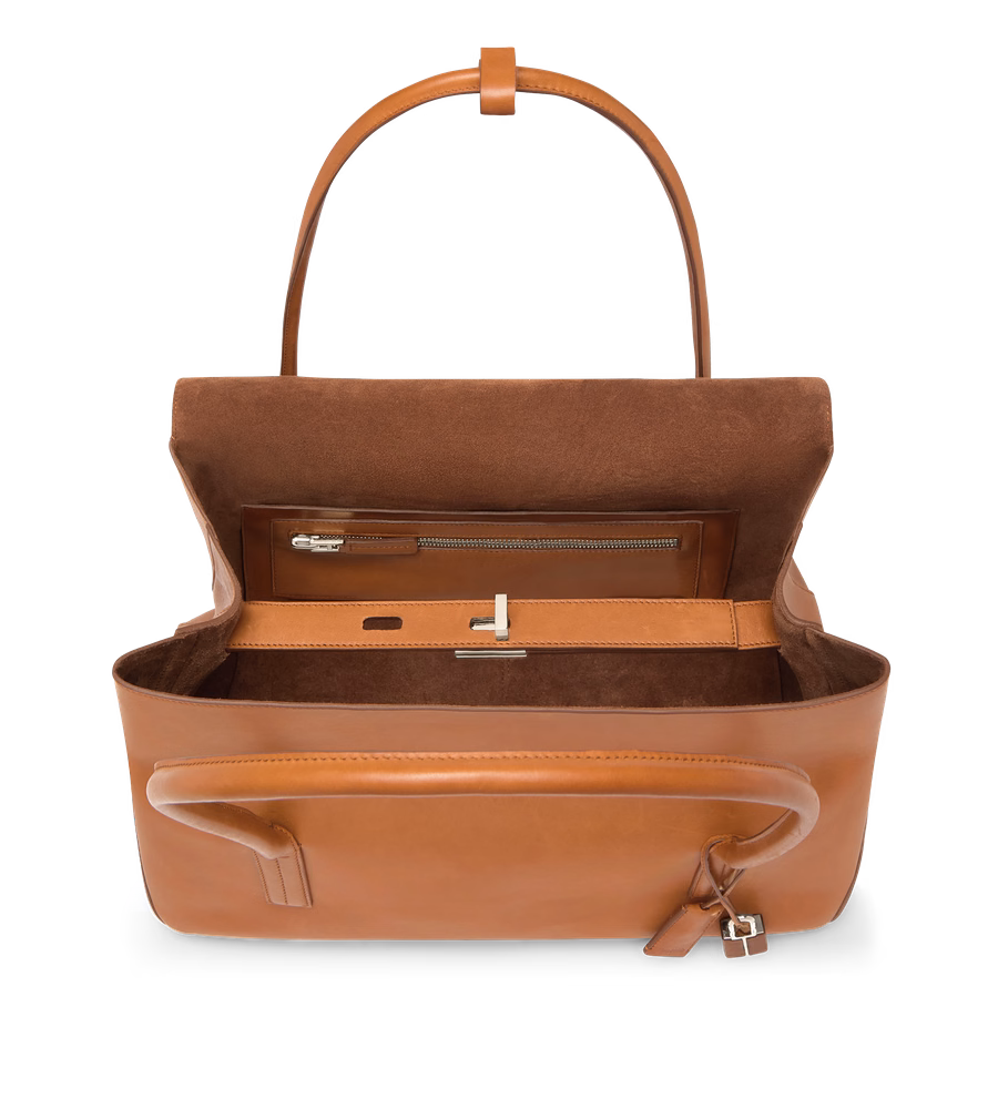 NATURAL LEATHER ECLIPSE LARGE SHOULDER BAG