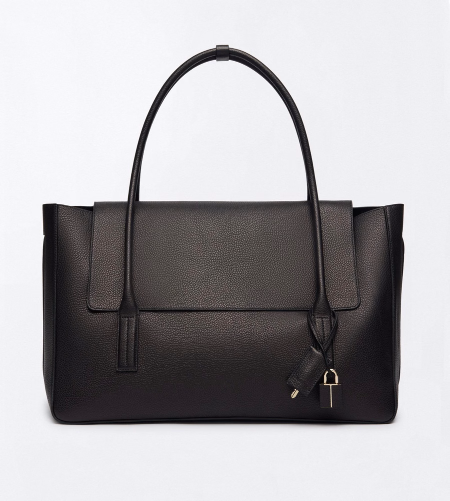 GRAIN LEATHER ECLIPSE LARGE SHOULDER BAG