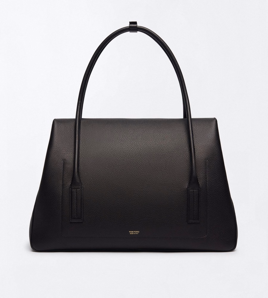 GRAIN LEATHER ECLIPSE LARGE SHOULDER BAG