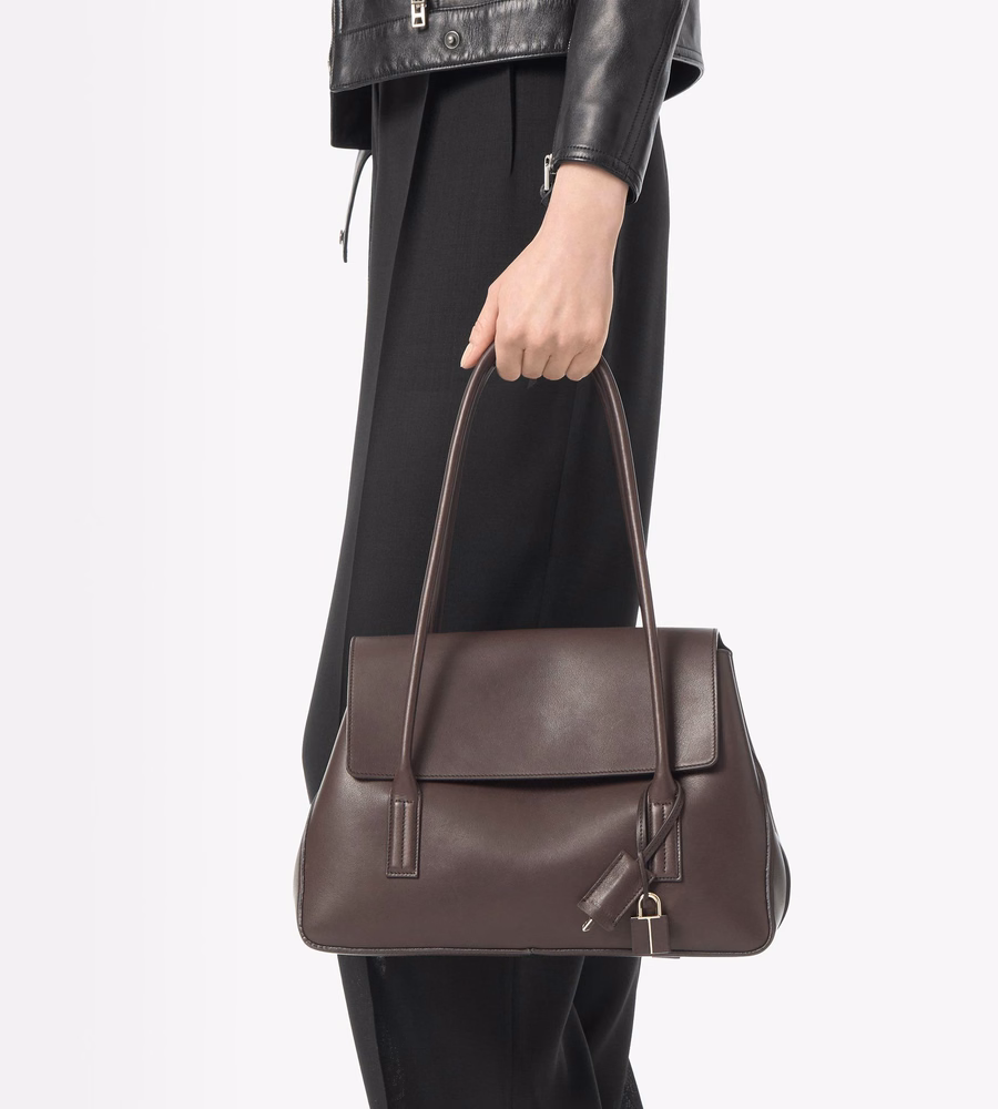 NATURAL LEATHER ECLIPSE MEDIUM SHOULDER BAG