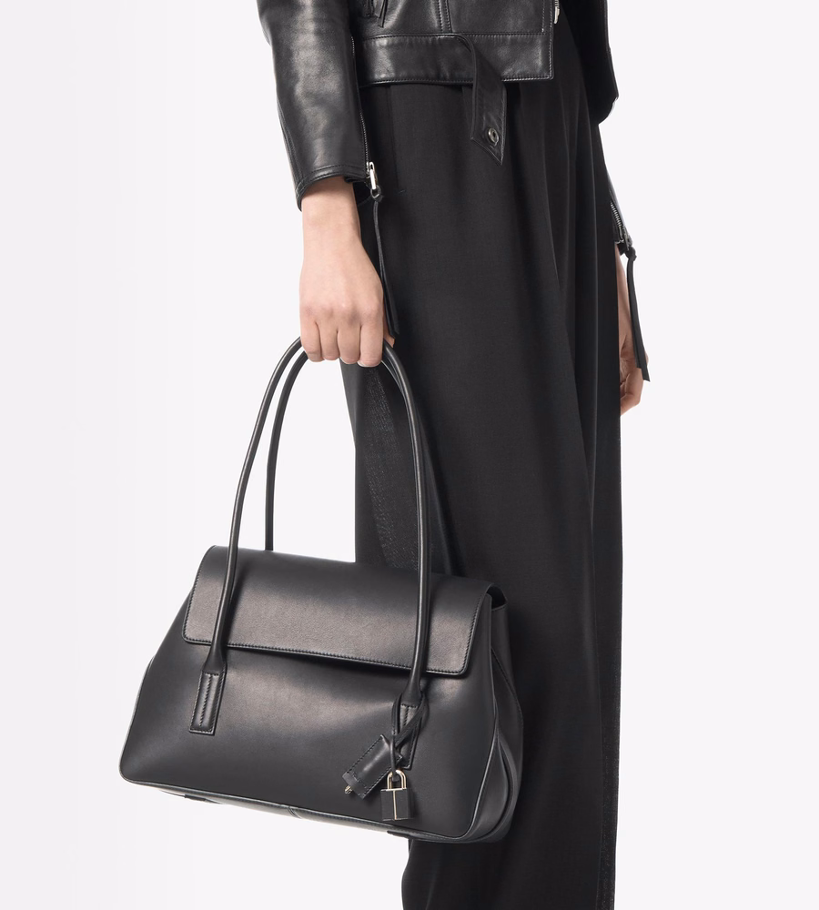 NATURAL LEATHER ECLIPSE MEDIUM SHOULDER BAG