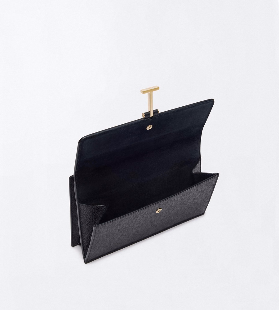 GRAIN LEATHER KARA MINI BAG ON CHAIN