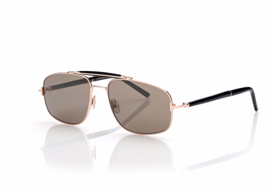 TITANIUM AND HORN NAVIGATOR SUNGLASSES