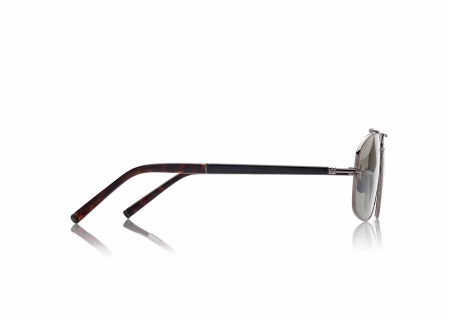 TITANIUM AND HORN NAVIGATOR SUNGLASSES