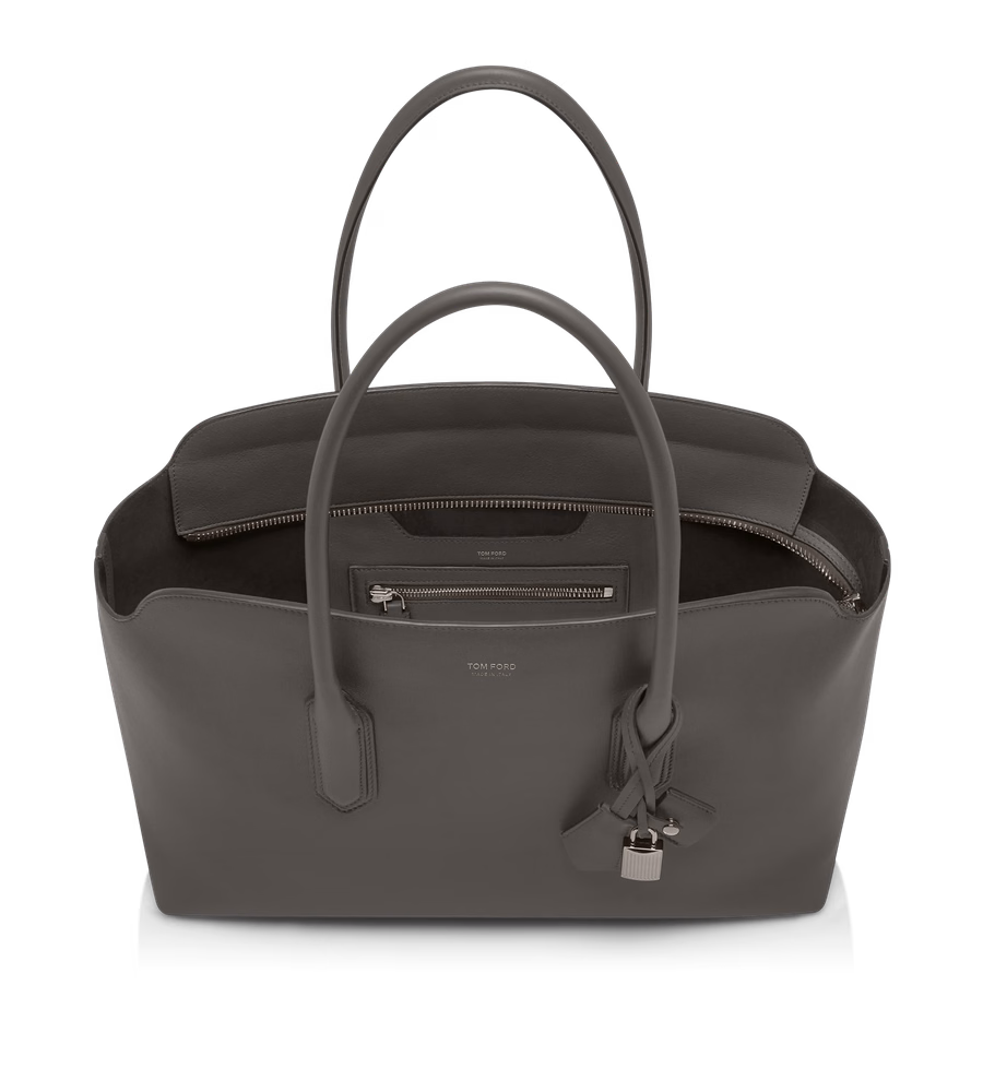NATURAL GRAIN LEATHER ALEXANDER LARGE SHOULDER BAG