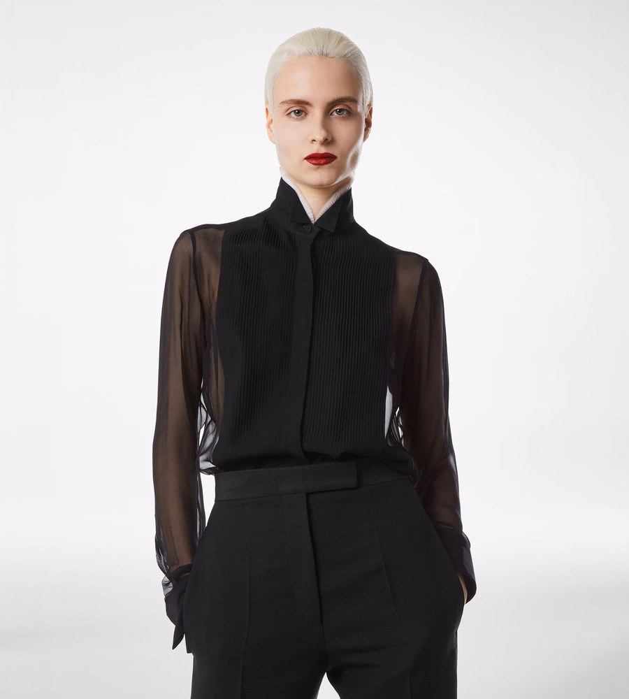 SILK CHIFFON SHIRT