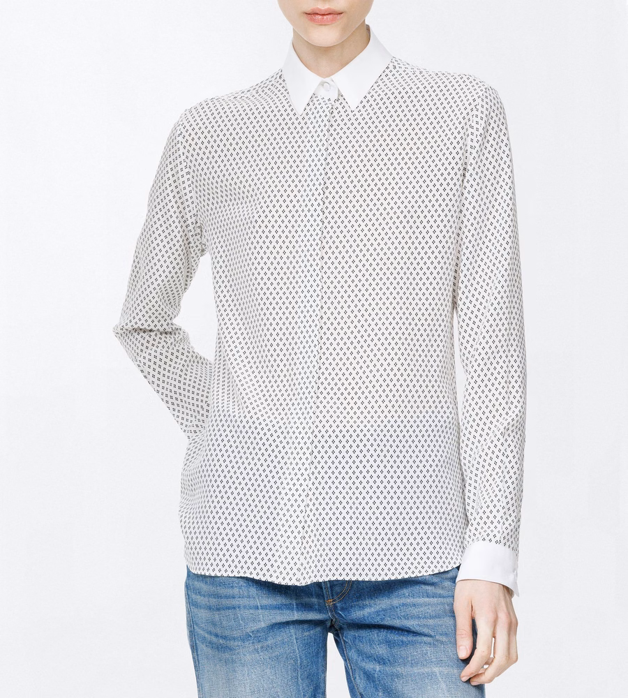 PRINTED MULTI ARGYLE SILK CREPE DE CHINE SHIRT