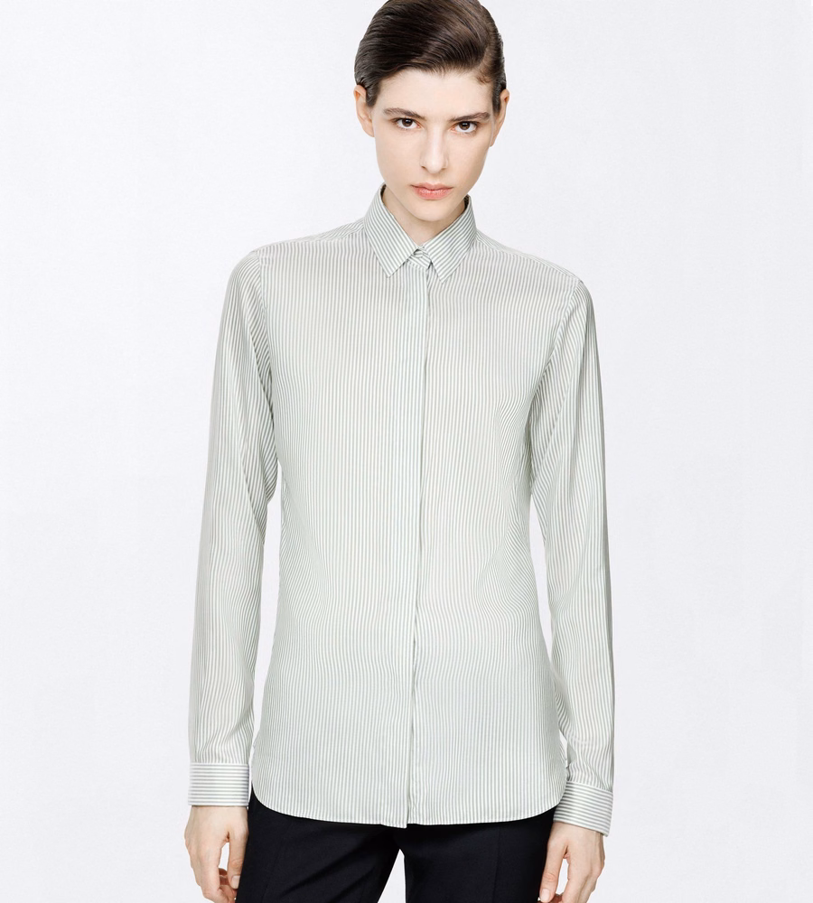 STRIPED SILK SHIRT