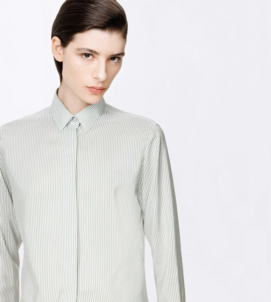 STRIPED SILK SHIRT