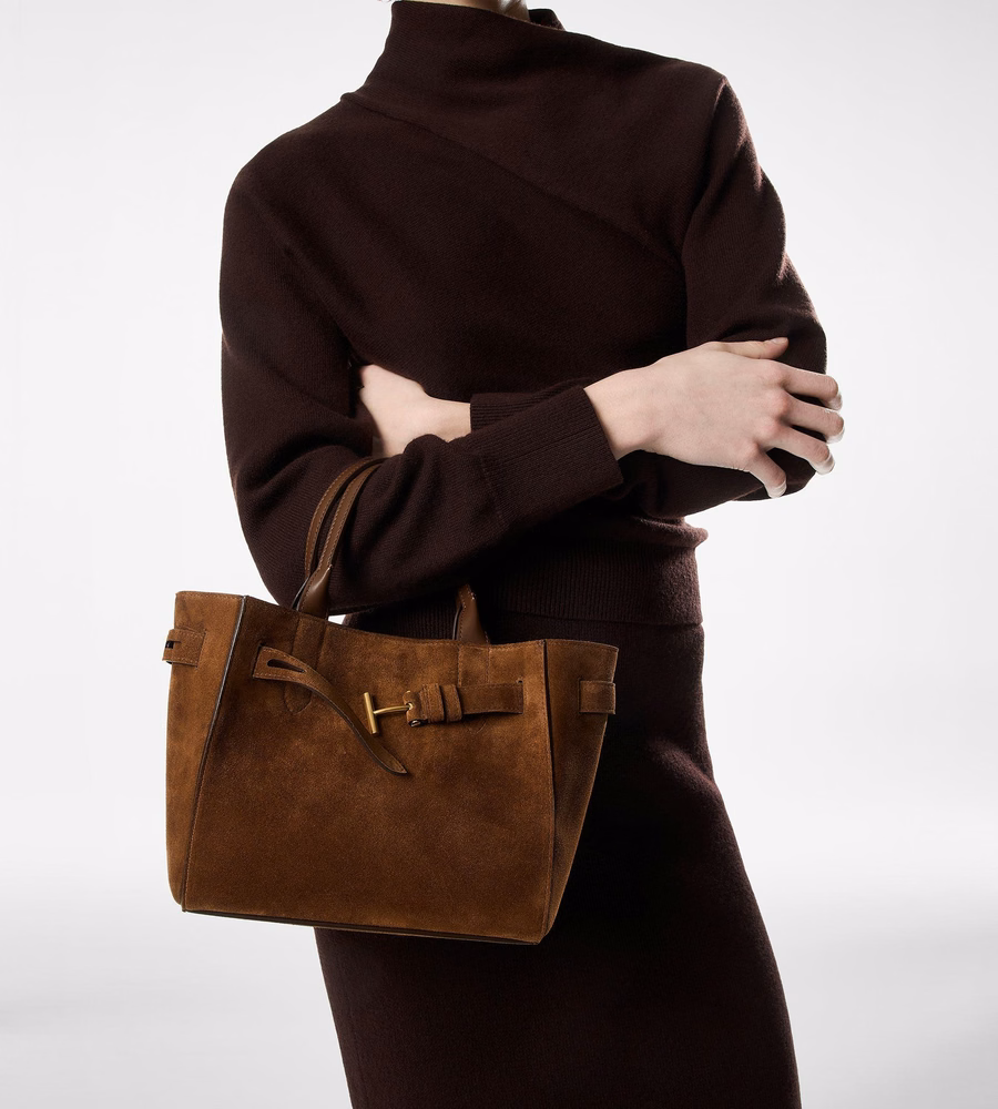 SUEDE LEATHER AUDREY SMALL TOTE