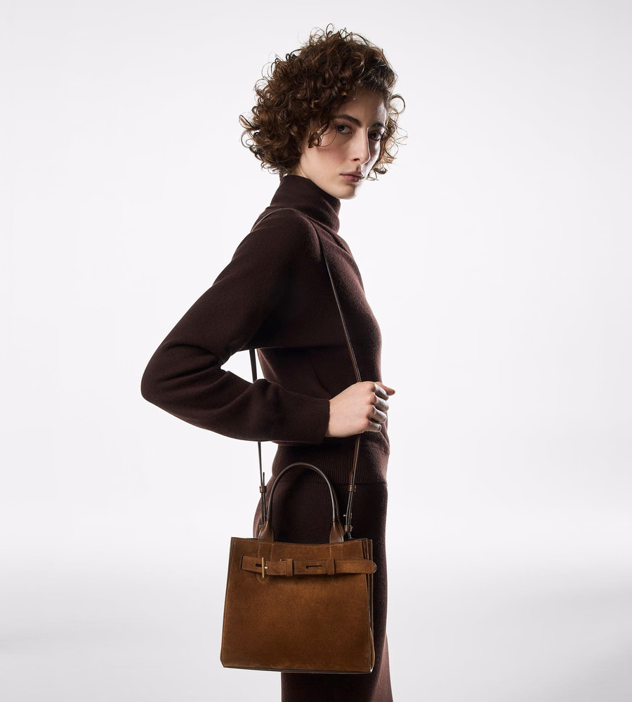 SUEDE LEATHER AUDREY SMALL TOTE