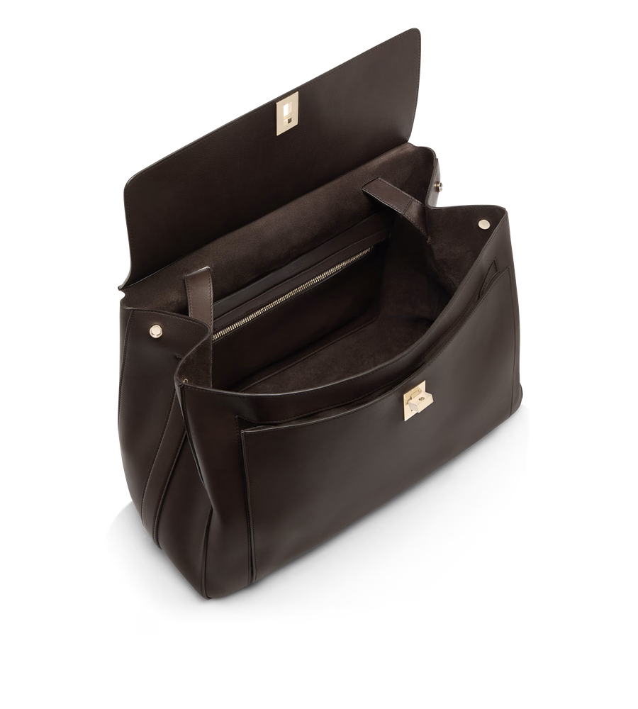 NATURAL LEATHER LARGE BESACE